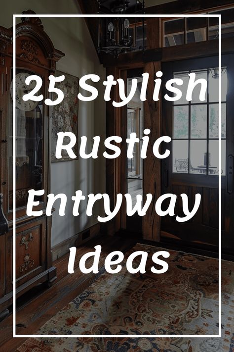 Explore these 25 stylish rustic entryway ideas to add charm and warmth to your home decor. From cozy farmhouse touches to elegant wooden accents, find inspiration to create a welcoming entryway that sets the tone for your entire space. Whether you prefer a modern rustic look or a classic country style, these ideas will help you design an inviting entrance that reflects your personal taste. Modern Country Entryway, Cottage Mudroom Entrance, Country Entryway Ideas, Rustic Entryway Ideas, Entranceway Ideas, Farmhouse Entryway Ideas, Entryway Ideas Modern, Entryway Ideas With Bench, Entryway Bench Decor