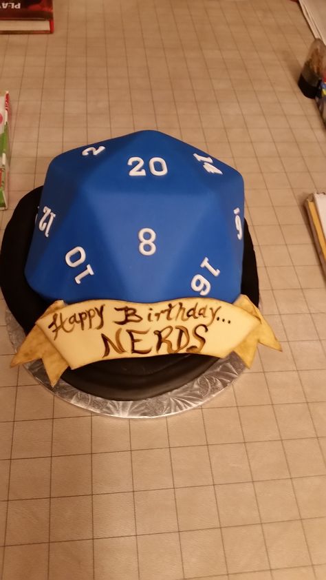 Four people in my D&D group have birthdays this month, so I got them a cake. Geek Birthday, Dragon Cakes, Dragon Birthday Parties, Dragon Cake, Dungeons And Dragons Memes, Dnd Funny, Dragon Birthday, Four People, Creative Cakes