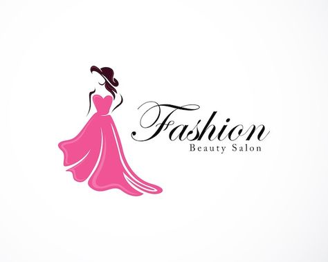 Vector fashion logo creative women beaut... | Premium Vector #Freepik #vector #beauty-salon #beauty-store #lady-icon #hair-silhouette Lady Logo Design, Fashion Shop Logo, Fashion Designer Logo, Fashion Design Logo, Hair Silhouette, Zen Logo, Logo Design Women, Mode Logo, Silhouette Face