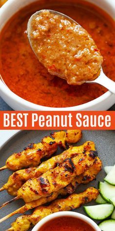 Best Peanut Sauce, Satay Sauce Recipe, Peanut Satay Sauce, Peanut Satay, Homemade Peanut Sauce, Satay Recipe, Peanut Sauce Recipe, Thai Peanut Sauce, Satay Sauce