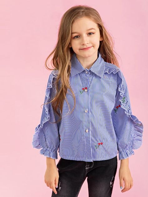 Toddler Girls, Couture, Kids Blouse, Fall Blouse, Indian Blouse, Girls Blouse, Blue Style, Blouse Online, Fall Shirts