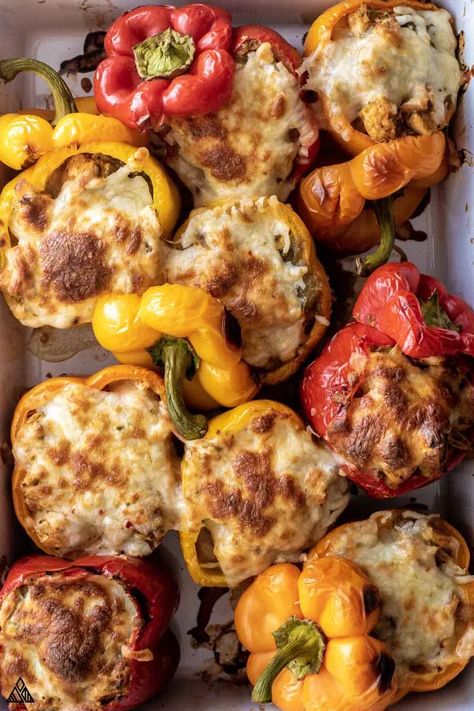 Stuffed Peppers Without Rice (Keto + Low Carb!) - Little Pine Low Carb Stuffed Peppers Without Rice, Fasting Meals, Paleo Stuffed Peppers, Low Carb Mexican Food, Low Carb Stuffed Peppers, Paleo Eating Plan, Keto Stuffed Peppers, Low Carb Mexican, Pine Kitchen