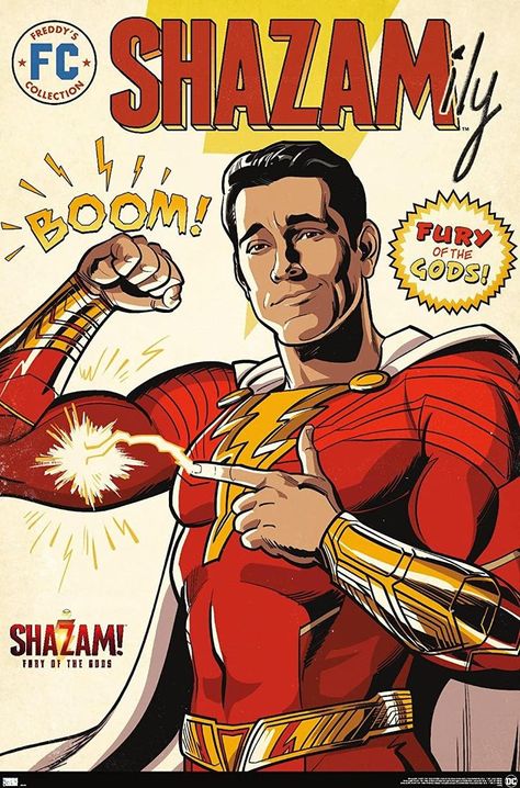 Trends International DC Comics Movie Shazam! Fury of the Gods - Comic Wall Poster Shazam Comic, Comic Wall, Dc Comics Poster, Shazam Fury Of The Gods, Fury Of The Gods, Comic Frame, Comic Poster, Online Comics, Poster Store