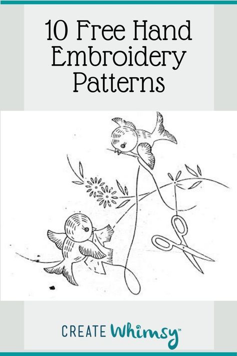Patterns For Hand Embroidery, Free Printable Hand Embroidery Patterns, Embroidery Patterns For Pillow Cases, Vintage Embroidery Patterns Free, Vintage Embroidery Flowers, Hand Embroidery Pillows, Flower Patterns For Embroidery, Vintage Hand Embroidery Patterns, Embroidered Quilts Patterns