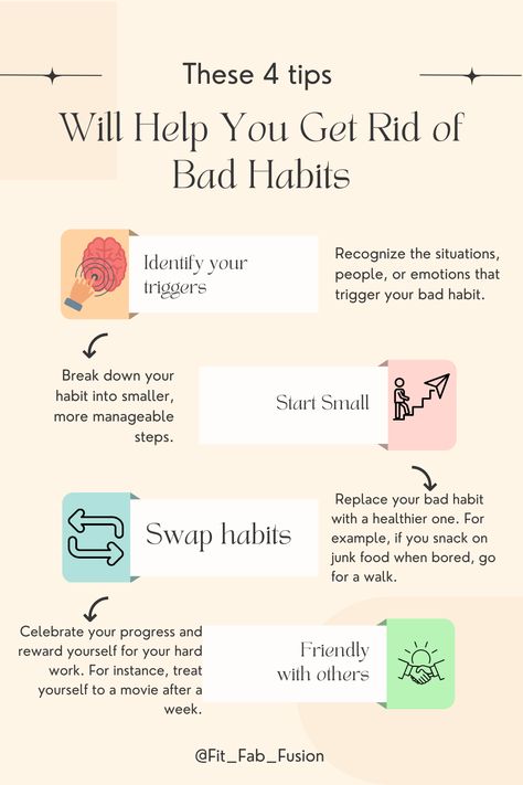Breaking bad habits can be challenging, but it’s not impossible. Here are some tips to help you get started: Identify the habit you want to break and why you want to break it. This will help you stay motivated. Replace the bad habit with a good one. For example, if you want to quit smoking, try chewing gum instead. Surround yourself with people who support your decision to break the habit. Track your progress and celebrate small victories along the way. Why Am I Breaking Out Chart, How To Leave Bad Habits, How To Change Bad Habits, How To Break Addictive Habits, How To Stop A Bad Habit, How To Break A Bad Habit, How To Quit Bad Habits, How To Get Rid Of Bad Habits, How To Break Habits