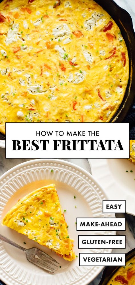 You’ll never be disappointed by this frittata recipe. It turns out PERFECTLY every time. Learn how to make the perfect frittata on the stove, or baked like a casserole! #cookieandkate #veggies #frittatarecipe #brunchrecipe #breakfastrecipe #mealprep Egg Recipes, Best Frittata Recipe, Baked Frittata, Weekend Brunch Recipes, Easy Frittata, Mini Frittata, Frittata Recipe, Frittata Recipes, Cooked Vegetables