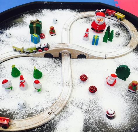 Outdoor Christmas Activities, Messy Christmas, Snow Train, Messy Play Activities, Christmas Activities For Toddlers, Preschool Christmas Activities, Winter Activities Preschool, December Activities, Eyfs Activities