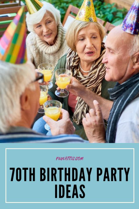 Do you want to plan a birthday party for a loved one who is turning 70 years old? Well, look no further than this article! Here you will find a complete guide on fun 70th birthday party ideas. From food ideas to games to play, you'll find it all right here. #70thBirthdayPartyIdeasSurprise #70thBirthdayPartyIdeasDIY 76 Year Old Birthday Party Ideas, 70 Year Old Bday Party Ideas, 70years Old Birthday Theme, 70 Birthday Party Food Ideas, 70 Th Birthday Party Games, 70 Th Bday Party Ideas, Appetizers For 70th Birthday Party, Party Themes For 70th Birthday, Turning 70 Birthday Party Ideas