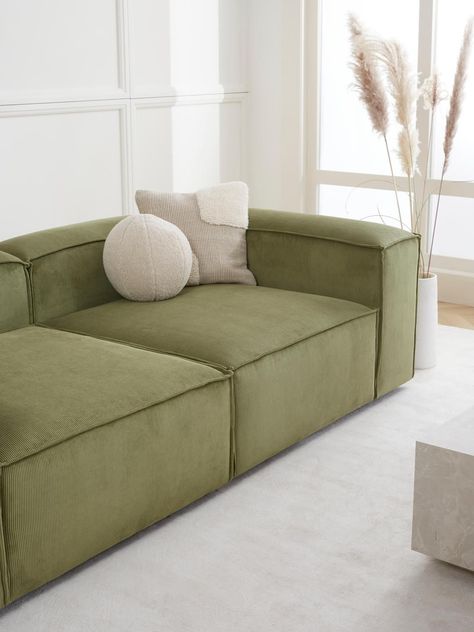 sofa bed, sofa, furniture, westwing collection modulární pohovka lennon, velvet, room, family, indoors, seat, minimalist, minimalism, house, cushion, interior design, apartment Comfy Sofa Living Rooms, Olive Sofa, Teal Sofa, Luxury Sofa Design, Minimal Living Room, Green Couch, Cozy Couch, Corner Sofa Set, Canapé Design