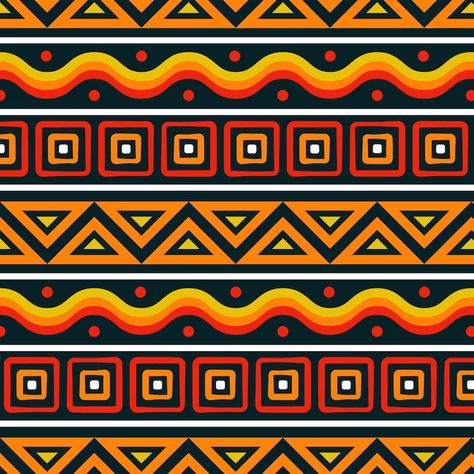 Simple African Patterns, African Border Pattern Design, African Background Design, African Culture Patterns, African Pattern Design Graphics, South African Patterns, Nigerian Patterns, African Prints Pattern, Afro Pattern