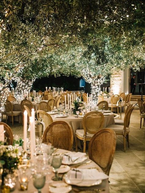 Olive Green Weddings, Elegant Wedding Themes, Dream Wedding Reception, Enchanted Forest Wedding, Green Themed Wedding, Wedding Reception Decor, Wedding Tablescape, Dream Wedding Venues, Ethereal Wedding