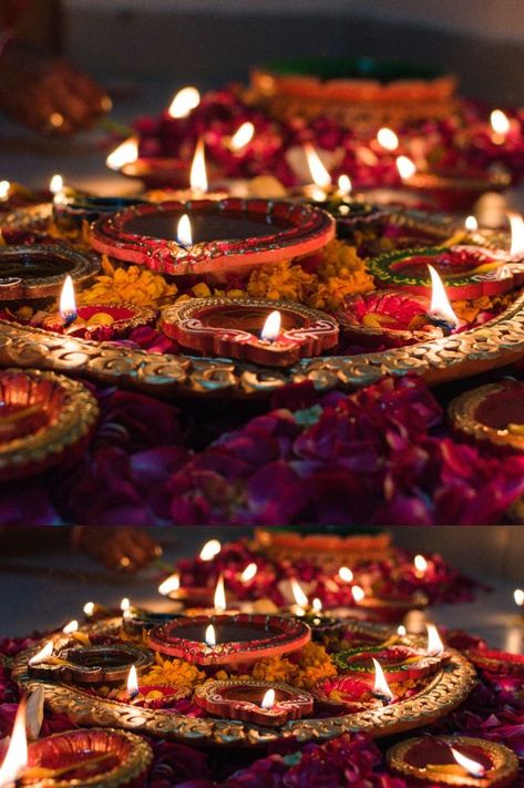 (Diwali 2021: Significance, History, Date, Time, Puja Muhurta Diwali Mood Board, Diwali Photo Ideas, Chat Puja, History Of Diwali, Diwali Aesthetic, Sanatan Dharam, Diwali Photoshoot, Diwali Photo, Tamil Culture