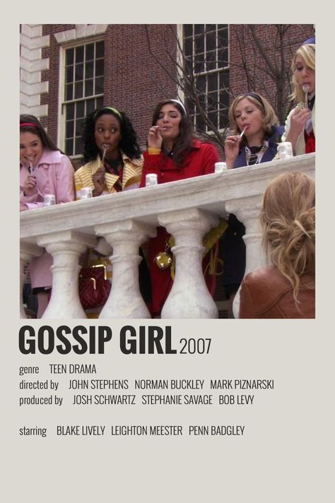 Gossip Girls, Show Polaroid Poster, Jennifer’s Body, Foto Muro Collage, Stile Blair Waldorf, Indie Movie Posters, Movies To Watch Teenagers, Girly Movies, Iconic Movie Posters