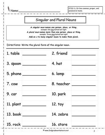 NOUNS: SINGULAR / PLURAL - ESL Worksheet By Jhansi Singular Plural Worksheets, Singular And Plural Nouns Worksheet, Plural Worksheet, Plural Nouns Worksheet, Plurals Worksheets, Singular Plural, Grammar Notes, English Grammar Notes, Singular And Plural Nouns