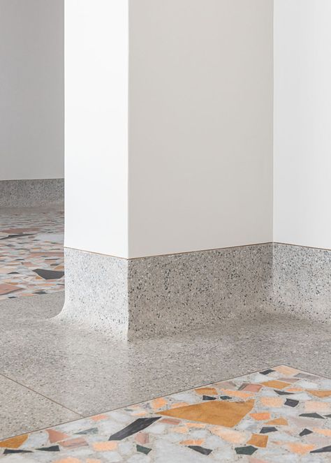 case design Stone Baseboard, Terrazo Flooring, Terazzo Floor, Terrazzo Floors, Terrazzo Flooring, Floor Ceiling, Floor Finishes, Floor Patterns, Case Design