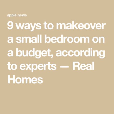 9 ways to makeover a small bedroom on a budget, according to experts — Real Homes Home Bedroom Refresh, Small Bedroom Style, Modern Bedroom Wardrobe, Bedroom On A Budget, Bedroom Cupboard Designs, Real Homes, Small Bedroom Designs, Bedroom Style, Bedroom Refresh