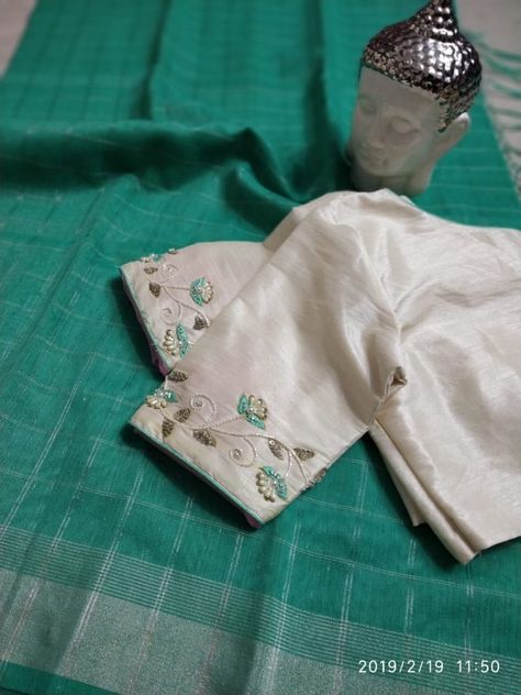 linen cotton saree blouse designs White Blouse Designs, Siri Designers, Sun Background, Cotton Blouse Design, Cotton Saree Blouse Designs, Cotton Saree Blouse, Traditional Blouse Designs, Saree Blouse Neck Designs, Cutwork Blouse Designs