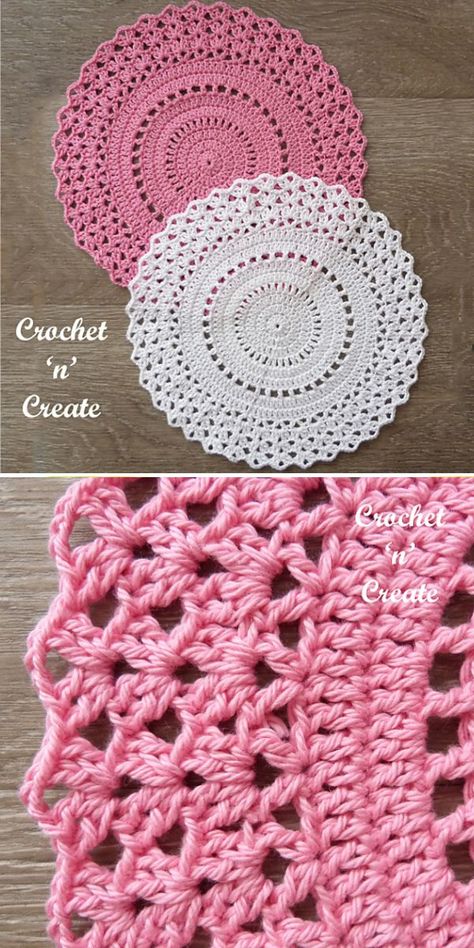 Mandalas, Crochet And Create Free Patterns, Free Crochet Round Placemat Patterns, Crochet Cotton Doily Free Pattern, Free Crochet Patterns Doilies, Dolly Crochet Patterns Free, Easy Doily Patterns Free, Worsted Weight Doily Pattern, Free Crochet Patterns Using Size 10 Thread