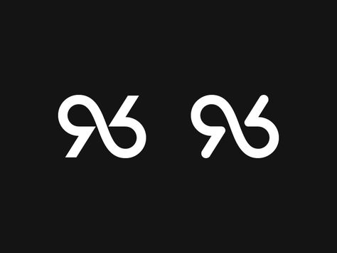 96 by Kakha Kakhadzen #Design Popular #Dribbble #shots 96 Logo Design, 9 Logo Number, 9 Number Design, 6 Number Design, 9 Logo Design, Logo Intelligent, Numbers Logo, Number Logo Design, 9 Logo