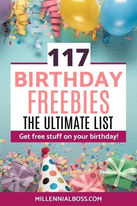 Places To Get Free Food On Your Birthday, Birthday Month Freebies, Freebies For Your Birthday, Freebies For Birthday, Birthday Rewards Free, Birthday Freebies 2023 List, Freebies On Your Birthday, Free On Your Birthday, Birthday Hacks