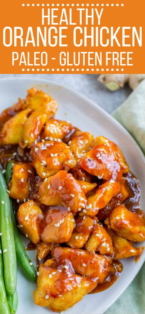 Healthy Orange Chicken Recipe, Chicken Recipe For Dinner, Healthy Orange Chicken, Resep Seafood, Recipe For Dinner, Orange Chicken Recipe, Tea Health Benefits, Smoothie Diet Plans, Cook Smarts