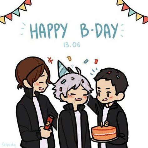 Haikyuu Headcanons And More - HAPPY BIRTHDAY SUGAWARA KOUSHI - Página 2 - Wattpad Happy Birthday Chibi Pose, Happy Birthday Base Drawing, Chibi Birthday Pose, Birthday Base Drawing, Happy Birthday Poses Drawing, Anime Birthday Cards, Haikyuu Birthday, Adeline Morin, Chibi Bases