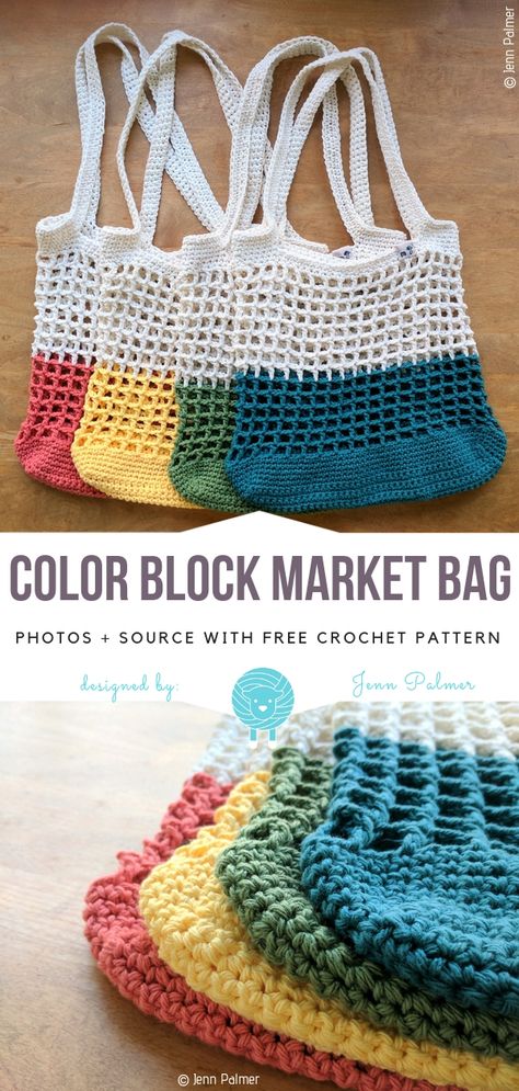 Market Bag Crochet, Tote Crochet, Crochet Unique, Crochet Market, Crochet Shell Stitch, Bag Pattern Free, Haken Baby, Crochet Market Bag, Crochet Bags Purses