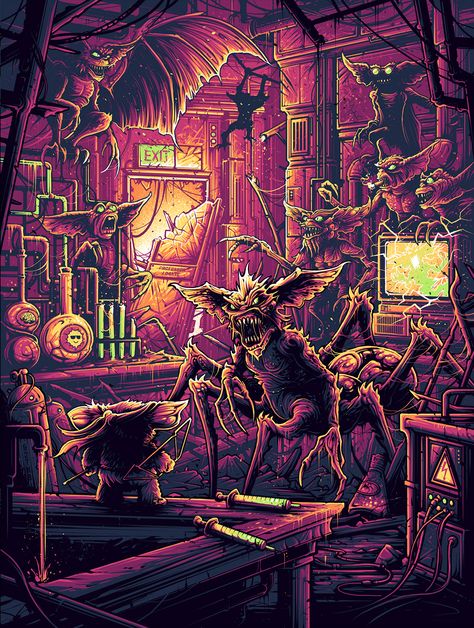 NYCC 2018 on Behance Evil Creatures, Dan Mumford, Horror Movie Icons, Horror Artwork, Horror Monsters, Horror Movie Art, Horror Icons, Geek Art, Horror Characters