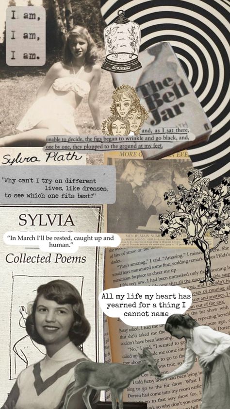 Sylvia Plath, Poetry Aesthetic, Tree Quotes, Bell Jar, Collage Background, The Bell Jar, Fig Tree, Fig, A Woman