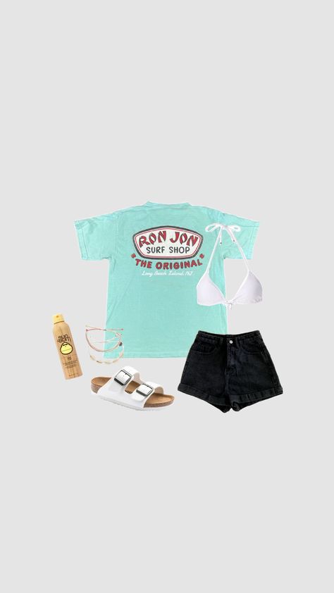 ron jon outfit ! #ronjon #outfit #fit #outfit inspo #inspo #cute #preppy #beachy #beach #aesthetic #beachaestheic #swimming #goals #ocean #oceanwater #summer #summerdays #preppyfit #ronjonfit #brands #love Ron Jon Outfit, Ron Jon Surf Shop Wallpaper, Ron Jon Surf Shop Shirt, Ron Johns Surf Shop, Surf Shop Shirts, Ron Jon, Outfit Inso, Ron Jon Surf Shop, School Vibes