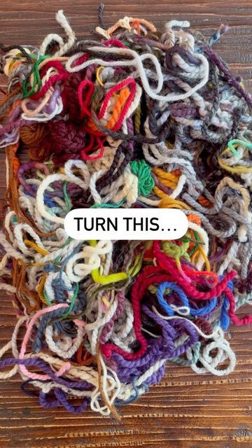 Yarn Ends Projects, Magic Yarn Ball Projects, Crochet With Ribbon Yarn Ideas, Crochet Blanket With Leftover Yarn, Leftover Yarn Projects Crochet Ideas, How To Tie Yarn Ends Together, How To Wrap Yarn Into A Ball, Things To Make With Cotton Yarn, What To Do With Yarn Scraps