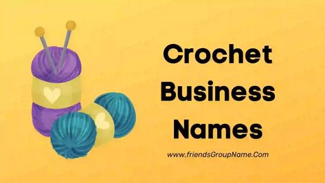 Crochet Group Names, Crochet Business Names, Good Youtube Names, Friends Group Name, Cute Business Names, Aesthetic Names For Instagram, Store Names Ideas, Shop Name Ideas, Unique Business Names