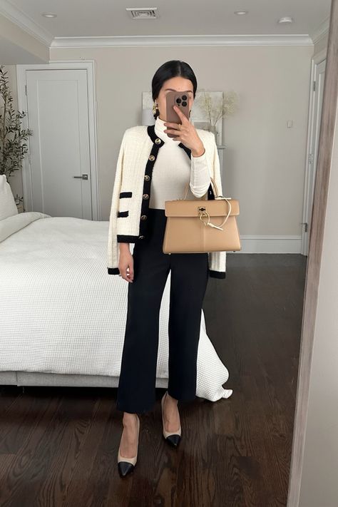 Sweater Jackets Women, Formal Sweaters For Women, Work Formal Outfit, Expensive Office Outfits, Classic Jackets For Women, Winter Classic Outfits For Women, Work Outfits Women Petite, Work Jackets Women, Formal Outfit For Work