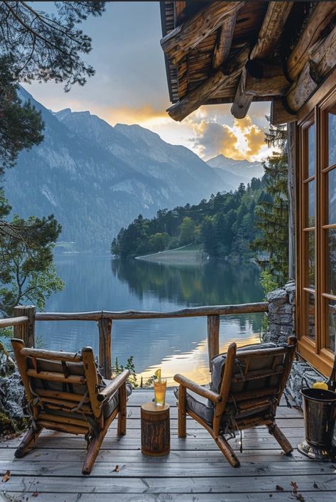 Bergen, Cabin Aesthetic, Mountain Cabins, Porch Life, Cabin In The Mountains, Lake Cabins, Outdoor Decor Backyard, Outdoor Retreat, Dream Travel Destinations