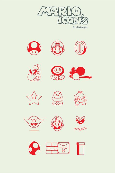 Super Mario Icons, Mario Icons, Super Mario Tattoo, Pop Culture Tattoos, Mario Und Luigi, Nintendo Tattoo, Mario Tattoo, Culture Tattoos, Mario E Luigi