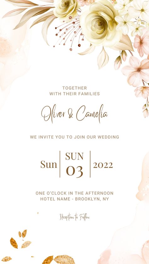 Templates Best Engagement Invitation Card, Simple Wedding Card Design, Floral Invitation Background, Blank Wedding Invitation Templates Cards, Engagement Invitation Templates, Story Wedding Invitation, Engagement Invitation Card Design, Online Wedding Invitations Templates, Engagement Invitation Card