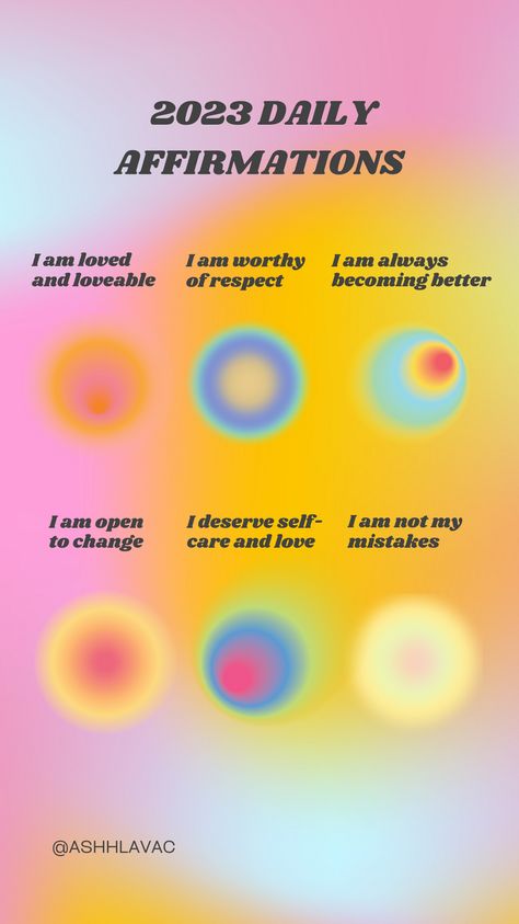 Daily Affirmations Aura Poster, New Year Manifestation 2023, 2023 New Year Resolutions, You Glow Different When Youre Happy, New Year Affirmations 2023, Gradient Affirmations, New Years Manifestation, 2023 Glow Up, New Years Resolutions 2023