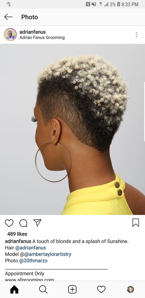 Black Mohawk Hairstyles, Hairstyles Mohawk, Afro Haircut, Short Hair Mohawk, Natural Hair Mohawk, Mohawk Haircut, Short Hairstyles For Black Women, Short Natural Haircuts, Shaved Hair Designs