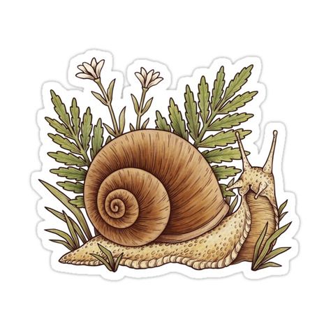 Decorate laptops, Hydro Flasks, cars and more with removable kiss-cut, vinyl decal stickers. Glossy, matte, and transparent options in various sizes. Super durable and water-resistant. Perfect for every snail enthusiast and forest lover :) There is also another version of this illustration, but with the text 'snail enthusiast' in my shop. If you like this artwork you may also like some of my other designs! Croquis, Snail Cottagecore, Grunge Goblincore, Academia Stickers, Journals Diy, Computer Stickers, Cute Snail, Cottagecore Fairy, Grunge Fairycore