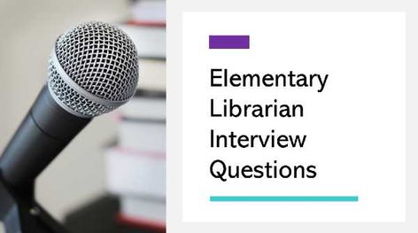 Elementary Librarian Interview Questions - Elementary Librarian School Librarian Interview Questions, Librarian Interview Questions, Library Rules, Elementary Librarian, Library Lesson Plans, Library Media Specialist, Summer Reading Program, Job Interview Questions, School Librarian