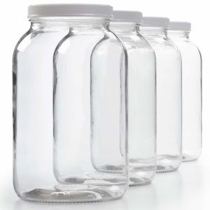 FOUR x 1 Gallon Glass Jars & Lids [Kombucha, Small Fermenters, Star San Storage] – $28.93, $7.23 Each on Lightning Deals Hopewell Heights, Sourdough Granola, Blue Raspberry Lemonade, Gallon Mason Jars, Gallon Glass Jars, How To Brew Kombucha, Fermentation Crock, Party Punch Recipes, Easy Sourdough