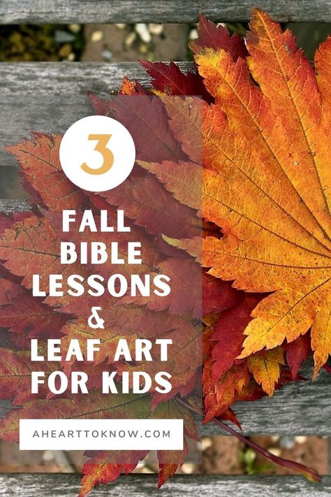 Make a change for God and let His love shine bright and bold in these 3 Fall Bible Lessons and natural Leaf Art for Kids! #kidsfaith #sundayschool #leafcrafts #fallcrafts Nature, Apple Bible Object Lesson, Leaf Bible Lesson, Paul Road To Damascus Craft, Prek Sunday School Lessons, Sunday School Object Lessons For Kids, Children’s Bible Lessons, Children's Sunday School Lessons, Easy Sunday School Lesson