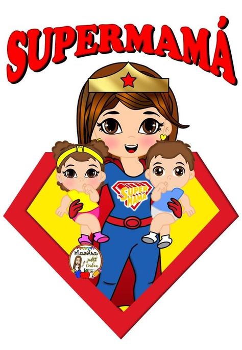 Super Mama Cake, Mama Logo, Super Mum, Black Spiderman, Unicorn Cake Topper, Dream Gift, Unicorn Cake, Painting For Kids, Happy Mothers Day