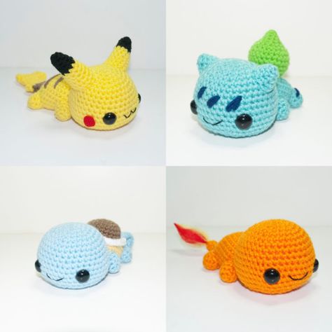 Random Encounters, Pokemon Crochet, Pokemon Crochet Pattern, Crochet Kawaii, Pokemon Pattern, Crochet Pokemon, Crochet Mignon, Confection Au Crochet, Crochet Geek