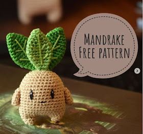 Crochet Mandrake, Harry Potter Crochet, Green Yarn, Crochet Panda, Crochet Patron, Crochet Plant, Embroidery Threads, Fun Crochet Projects, Diy Crochet Projects