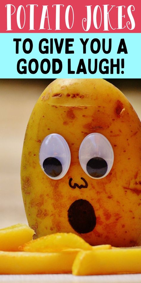 Humour, Potatoe Theme Party, Decorated Potato For School, Potato Jokes Funny, Potato Puns Funny, Potato Olympics Ideas, Potato Pants Book Activities, Hot Potato Game Ideas, Potato Olympics Classroom