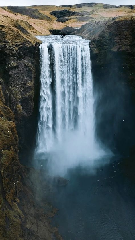 Nature, Waterfall Images Nature, Norway Waterfalls, Iceland Scenery, Skogafoss Iceland, Island Waterfall, Waterfall Iceland, Inspired Images, Nature Waterfall