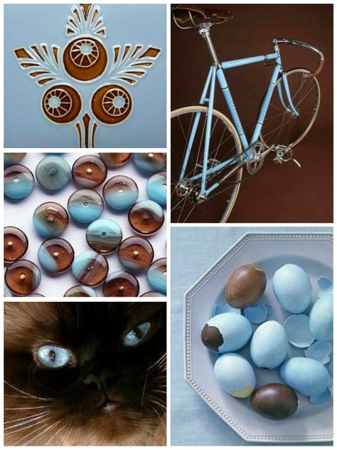 Brown and Light Blue By Sammie R Blue And Brown Color Combination, Brown And Blue Decor, Light Blue And Brown Living Room, Blue And Brown Aesthetic, Snack Business, Brown Branding, Rapunzel Story, Pallet Light, Brown And Blue Living Room