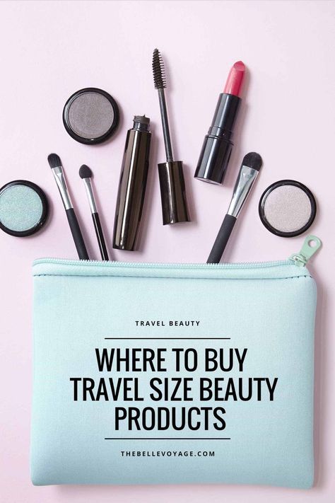 Travel Size Makeup Minis, Mini Makeup Kit, Travel Makeup Bag Essentials, Cover Ups Tattoo, Travel Makeup Kit, Make Up Kits, Travel Beauty Essentials, Cream Tattoo, Trendy Travel Bags