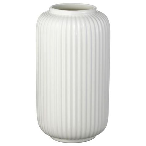 INBJUDEN Vase, glass white, 20 cm - IKEA Ikea Vases, Ikea Finds, Long Stem Flowers, Ikea Decor, Recycling Facility, Ikea Website, Artificial Potted Plants, Keramik Vase, Ikea Family